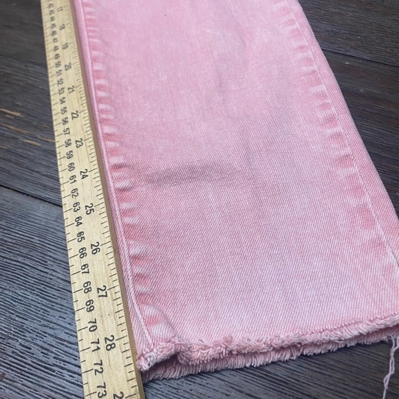 Cato Blush Pink Plus Size Skinny Loose Hem Jeans Size 18W - Picture 7 of 8